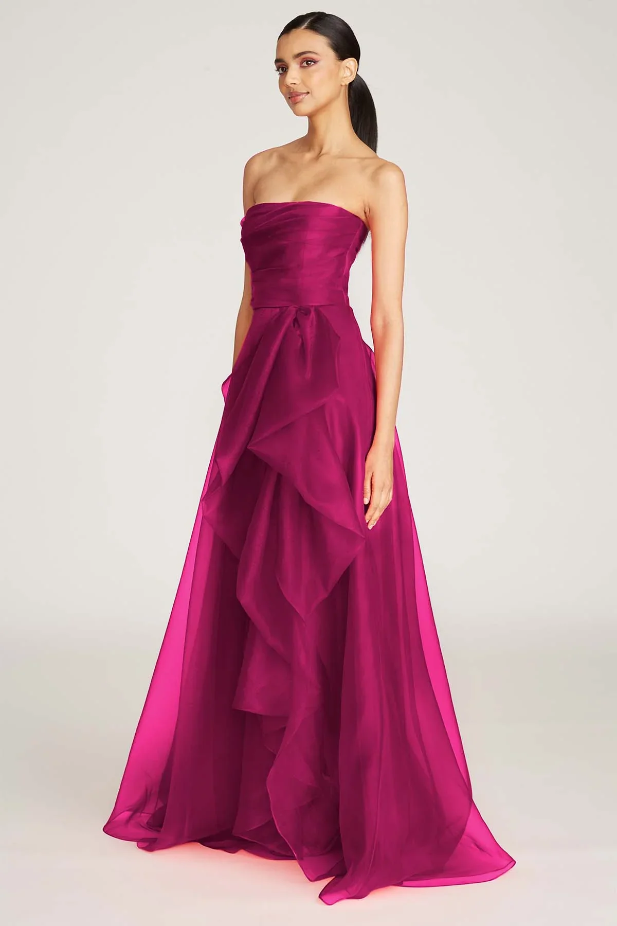 Theia Strapless Draped "Teresa" Evening Gown 8817572 - Image 18