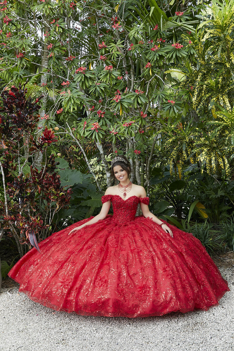 Vizcaya by Morilee 3D Floral Quince Dress 89289 - Image 5