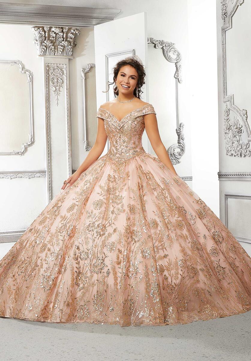 Vizcaya by Morilee Glitter Tulle Quince Dress 89313 - Image 2