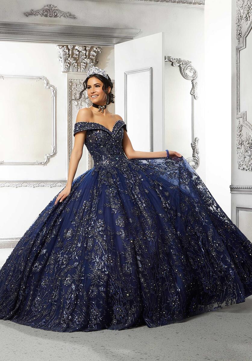 Vizcaya by Morilee Glitter Tulle Quince Dress 89313 - Image 3
