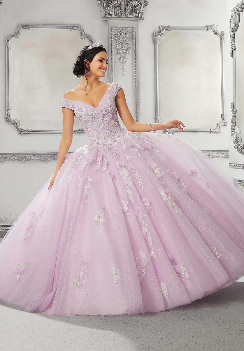 Vizcaya by Morilee Glitter Lace Quince Dress 89316 - Image 3