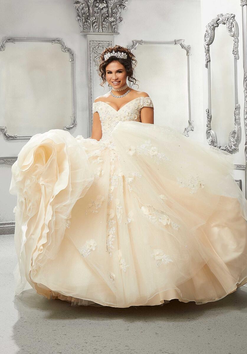 Vizcaya by Morilee Glitter Lace Quince Dress 89316 - Image 4