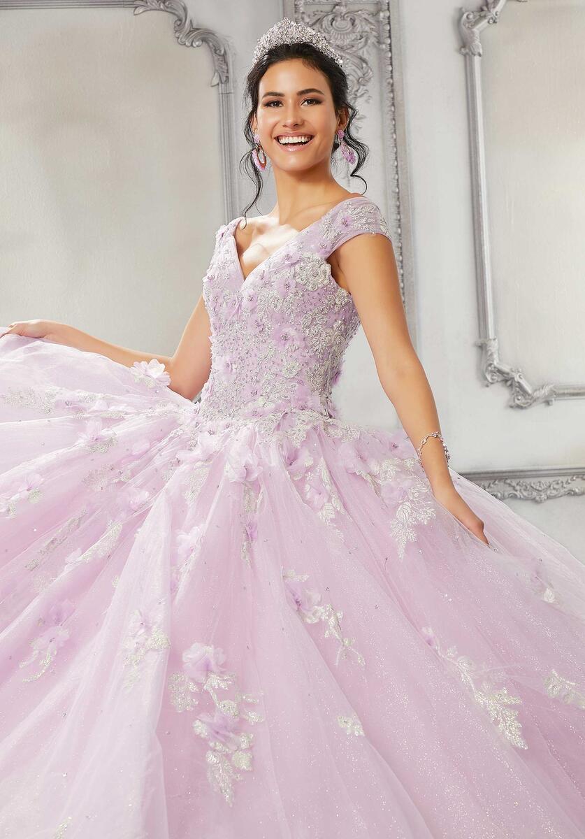Vizcaya by Morilee Glitter Lace Quince Dress 89316 - Image 6