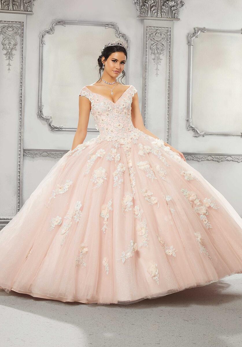 Vizcaya by Morilee Glitter Lace Quince Dress 89316 - Image 8