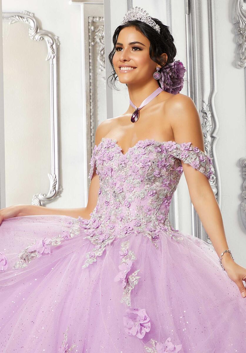 Vizcaya by Morilee 3D Floral Fairytale Quince Dress 89318 - Image 4