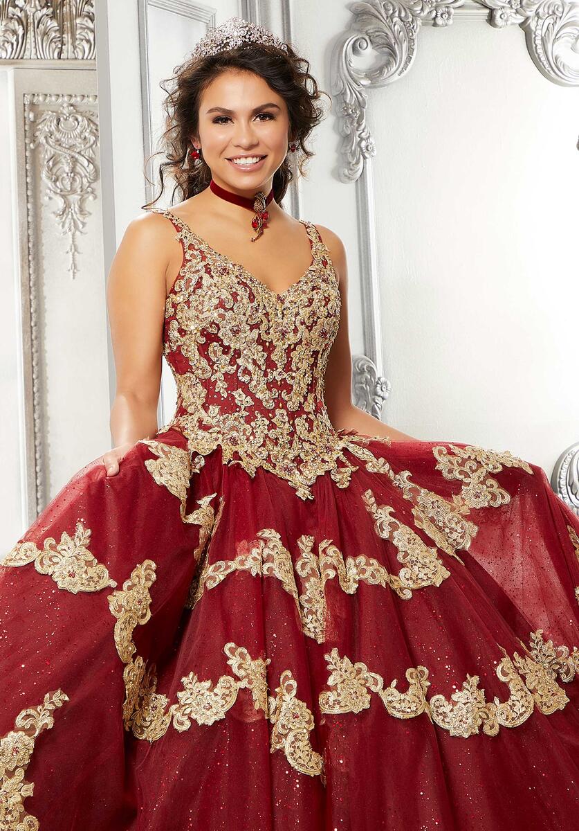 Vizcaya by Morilee Contrasting Lace Quince Dress 89324 - Image 3