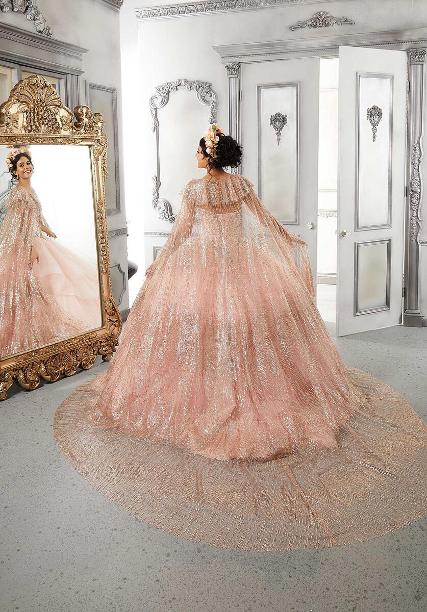 Vizcaya by Morilee Pattern Glitter Quince Cape 89326 - Image 2