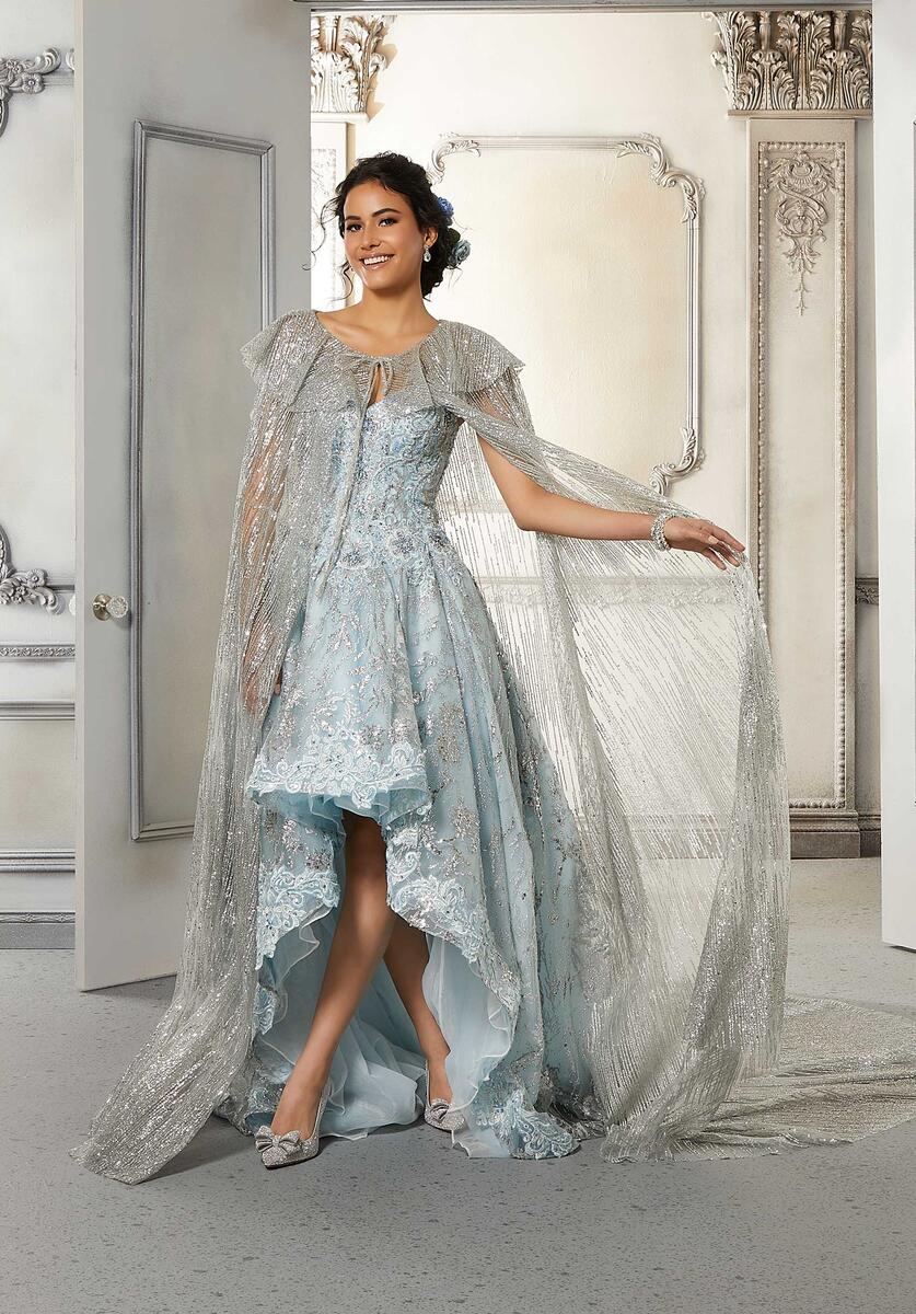 Vizcaya by Morilee Pattern Glitter Quince Cape 89326 - Image 3