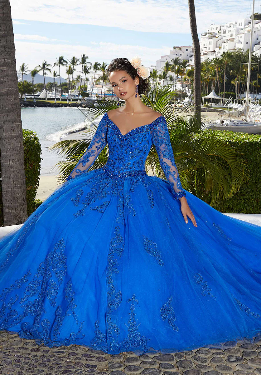 Vizcaya by Morilee Sparkle Tulle Quince Dress 89360 - Image 4