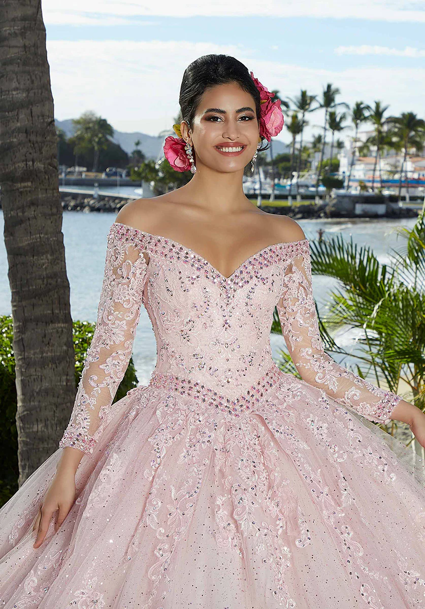 Vizcaya by Morilee Sparkle Tulle Quince Dress 89360 - Image 5
