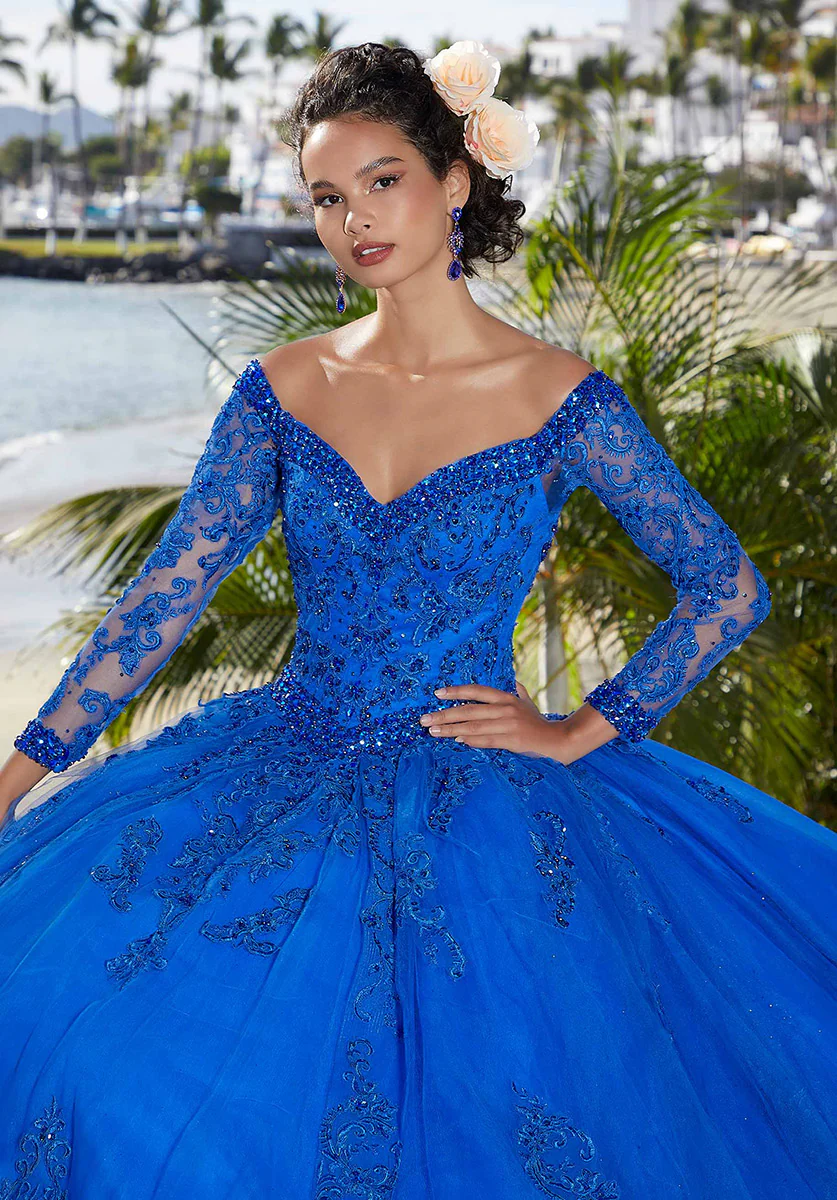 Vizcaya by Morilee Sparkle Tulle Quince Dress 89360 - Image 7