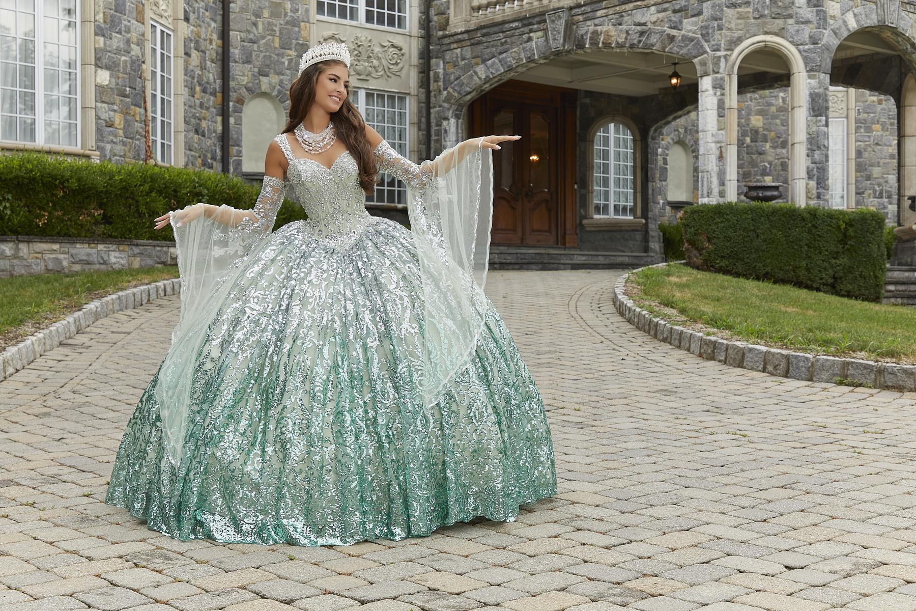 Vizcaya by Morilee Ombre Pattern Quince Dress 89401 - Image 3