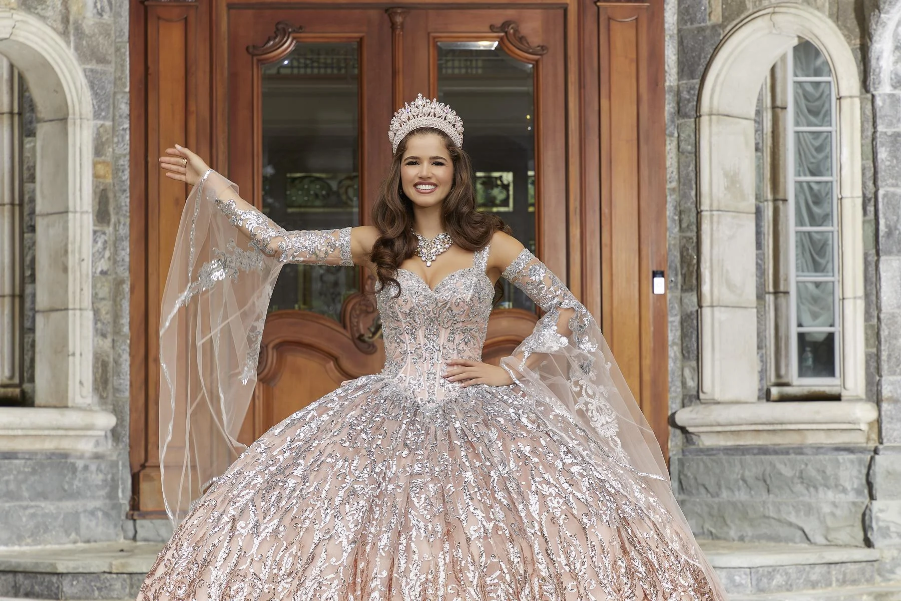 Vizcaya by Morilee Ombre Pattern Quince Dress 89401 - Image 4