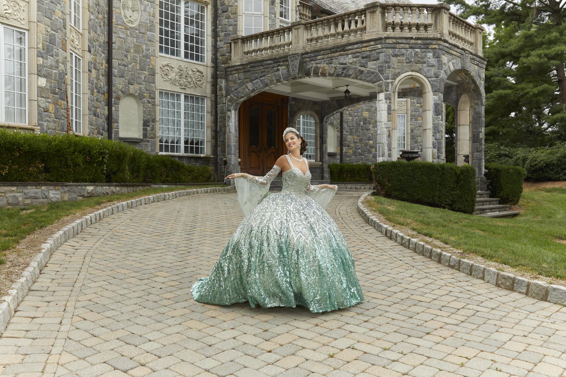 Vizcaya by Morilee Ombre Pattern Quince Dress 89401 - Image 7