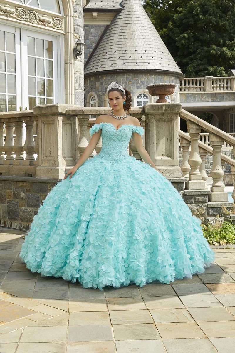 Vizcaya by Morilee Floral Fantasy Quince Dress 89403 - Image 3