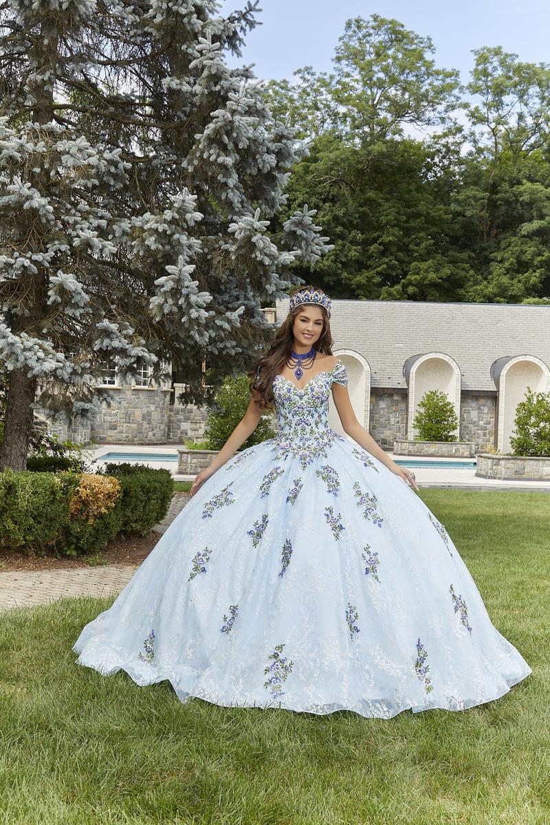 Vizcaya by Morilee Floral Embroidered Quince Dress 89405
