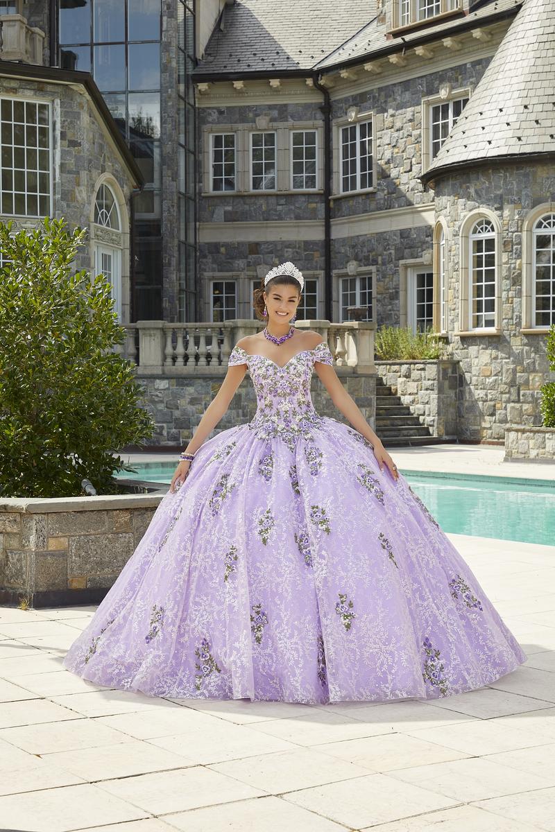 Vizcaya by Morilee Floral Embroidered Quince Dress 89405 - Image 3