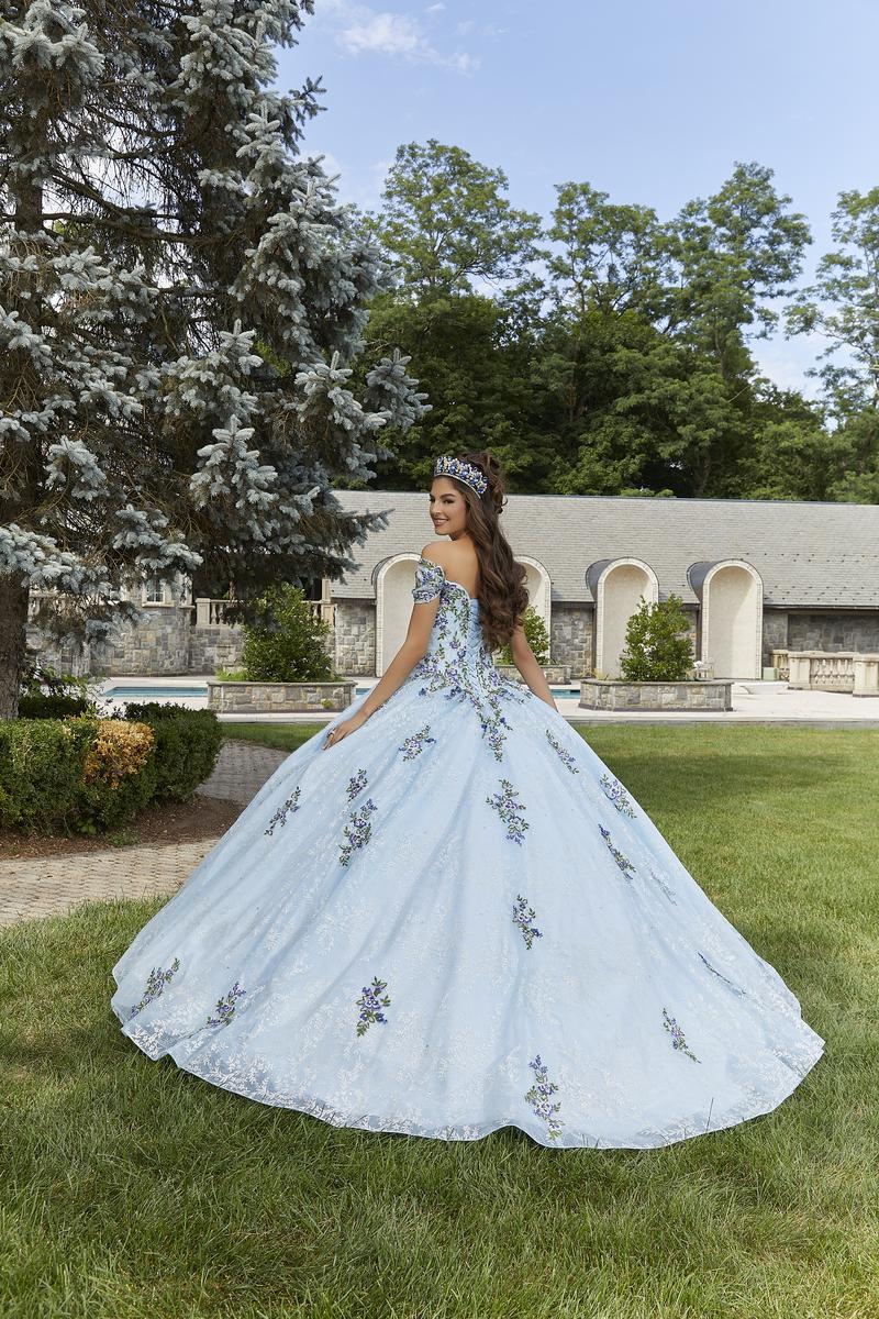 Vizcaya by Morilee Floral Embroidered Quince Dress 89405 - Image 6