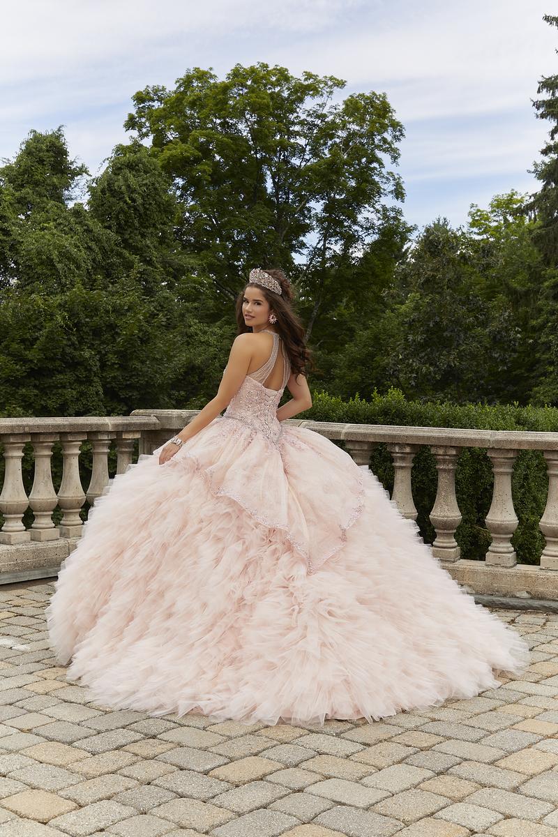 Vizcaya by Morilee High Neckline Quince Dress 89406 - Image 2