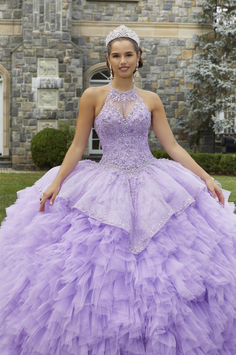 Vizcaya by Morilee High Neckline Quince Dress 89406 - Image 3