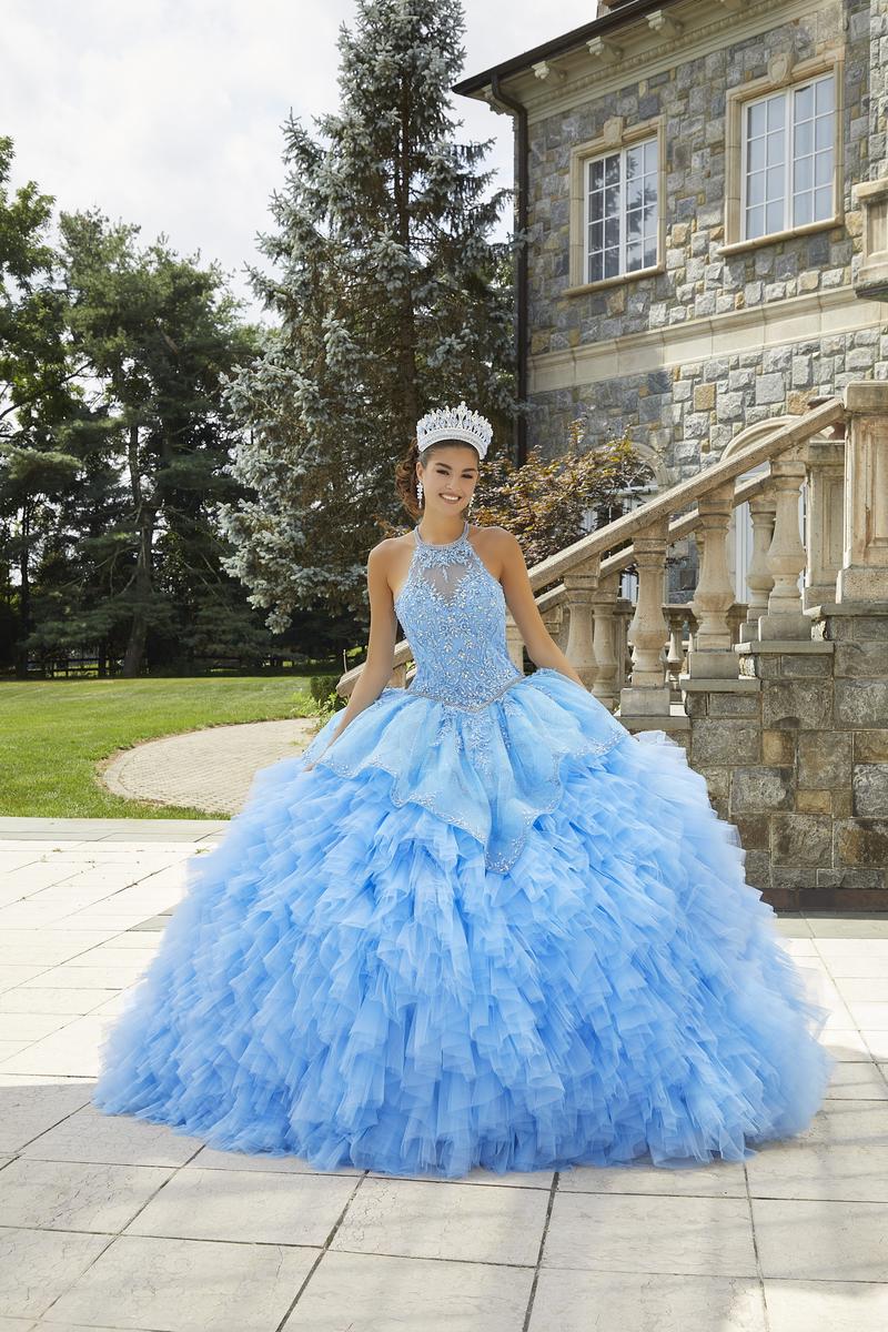Vizcaya by Morilee High Neckline Quince Dress 89406 - Image 6