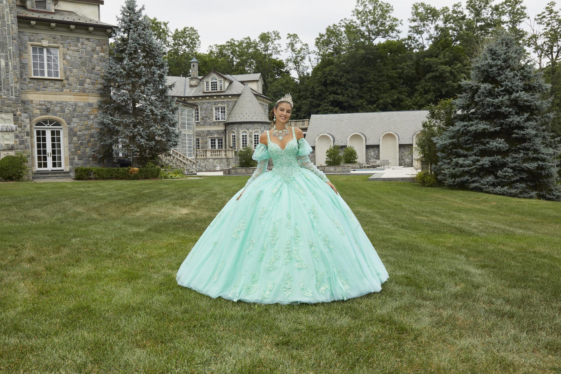 Vizcaya by Morilee Lace and Tulle Quince Dress 89407 - Image 6