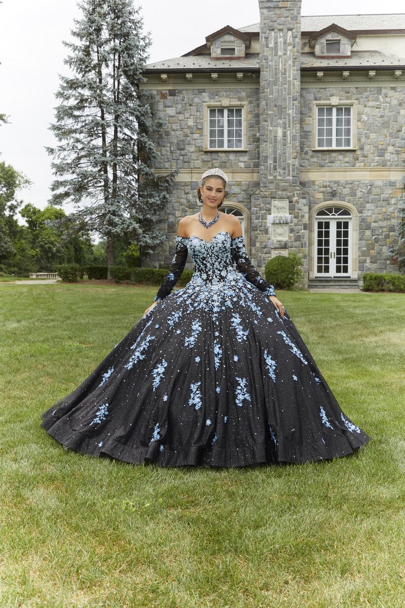 Vizcaya by Morilee Ombre Embroidered Quince Dress 89415