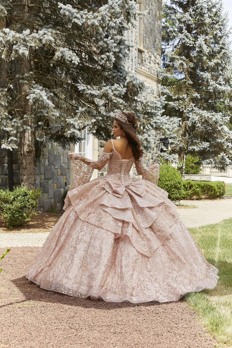Vizcaya by Morilee Rhinestone Crystal Beaded Quince Dress 89416 - Image 2