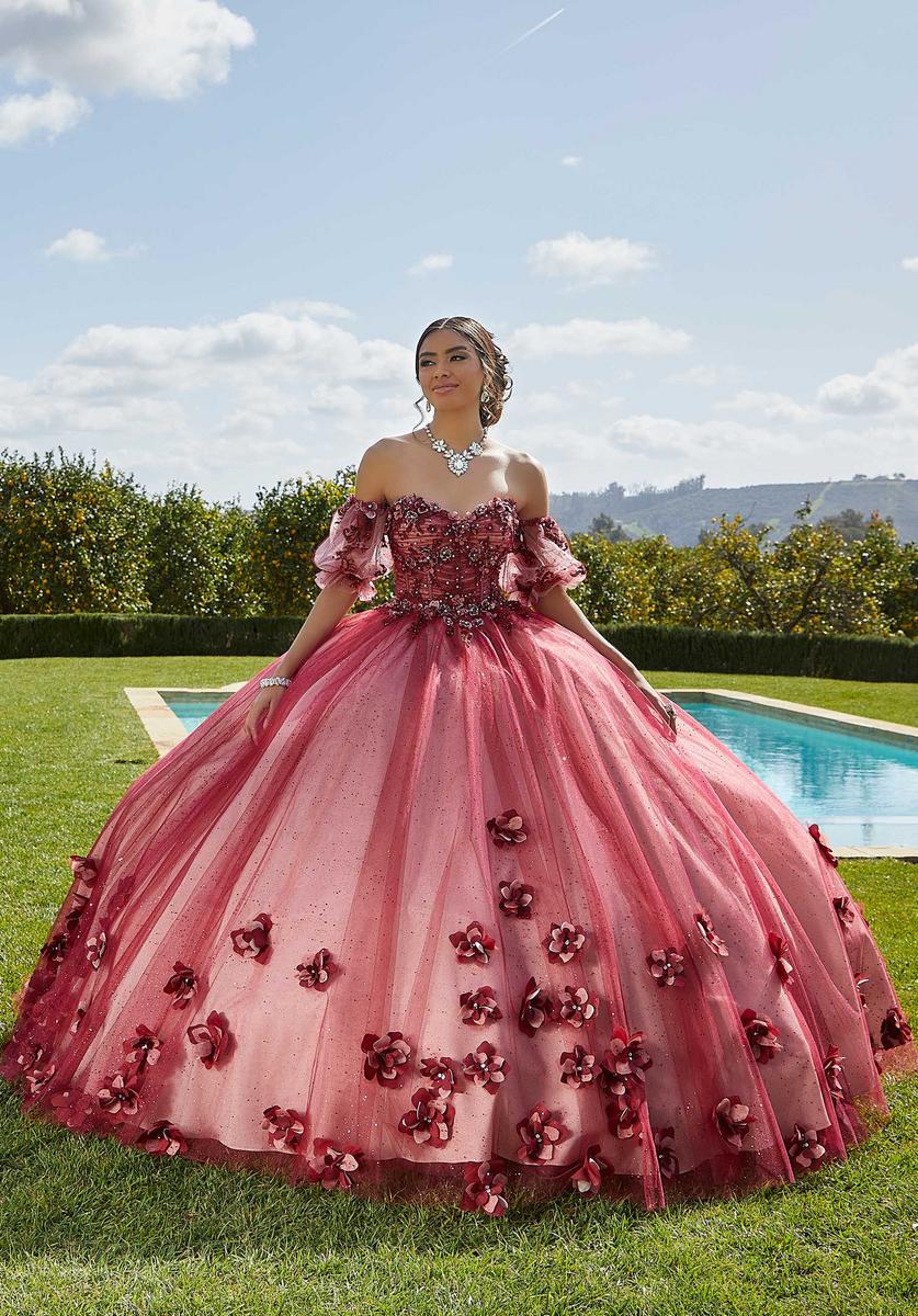 Vizcaya by Morilee Ruched Corset Quince Dress 89421 - Image 3