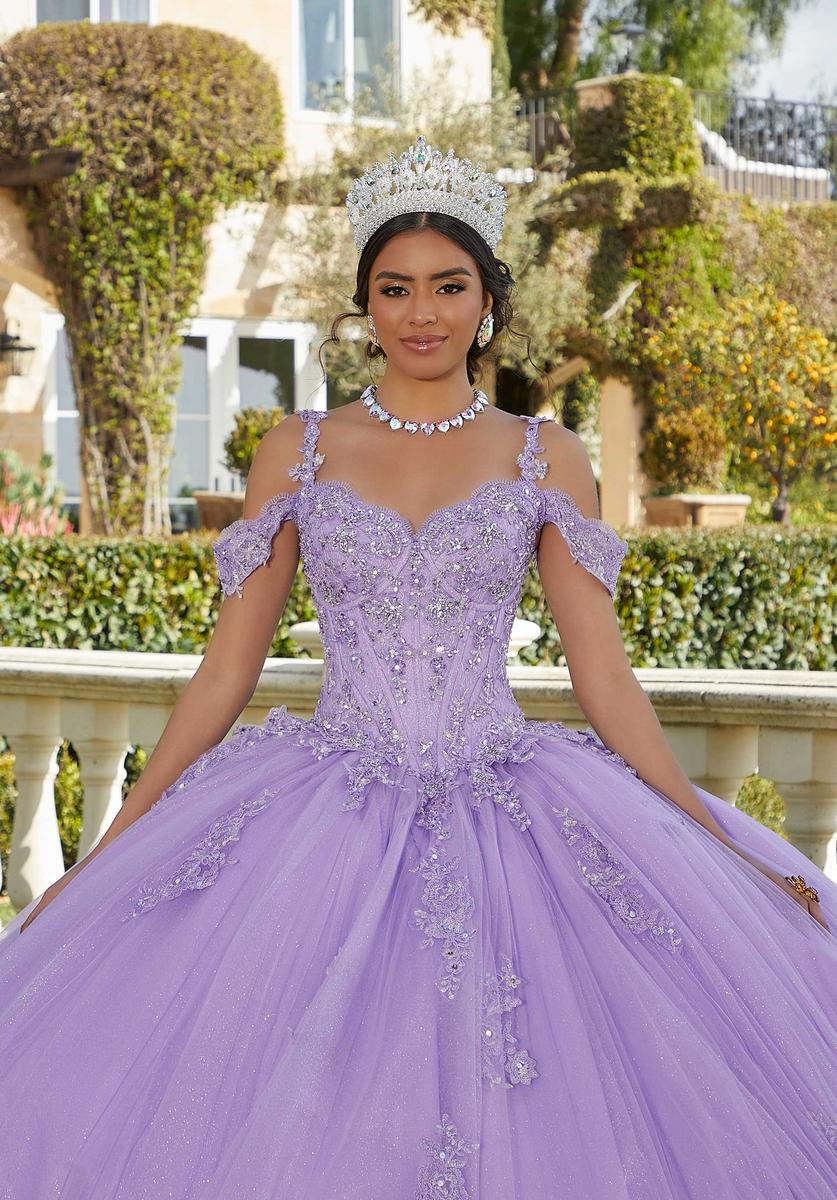 Vizcaya by Morilee Chantilly Lace Quince Dress 89422 - Image 5