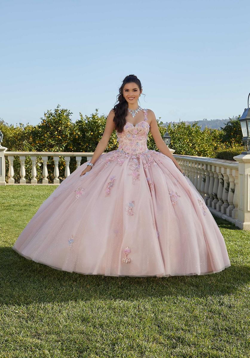 Vizcaya by Morilee Floral Lace Quince Dress 89424