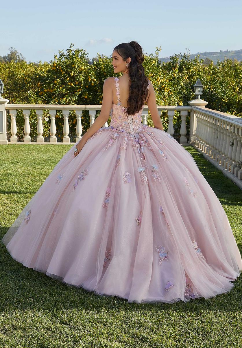 Vizcaya by Morilee Floral Lace Quince Dress 89424 - Image 2