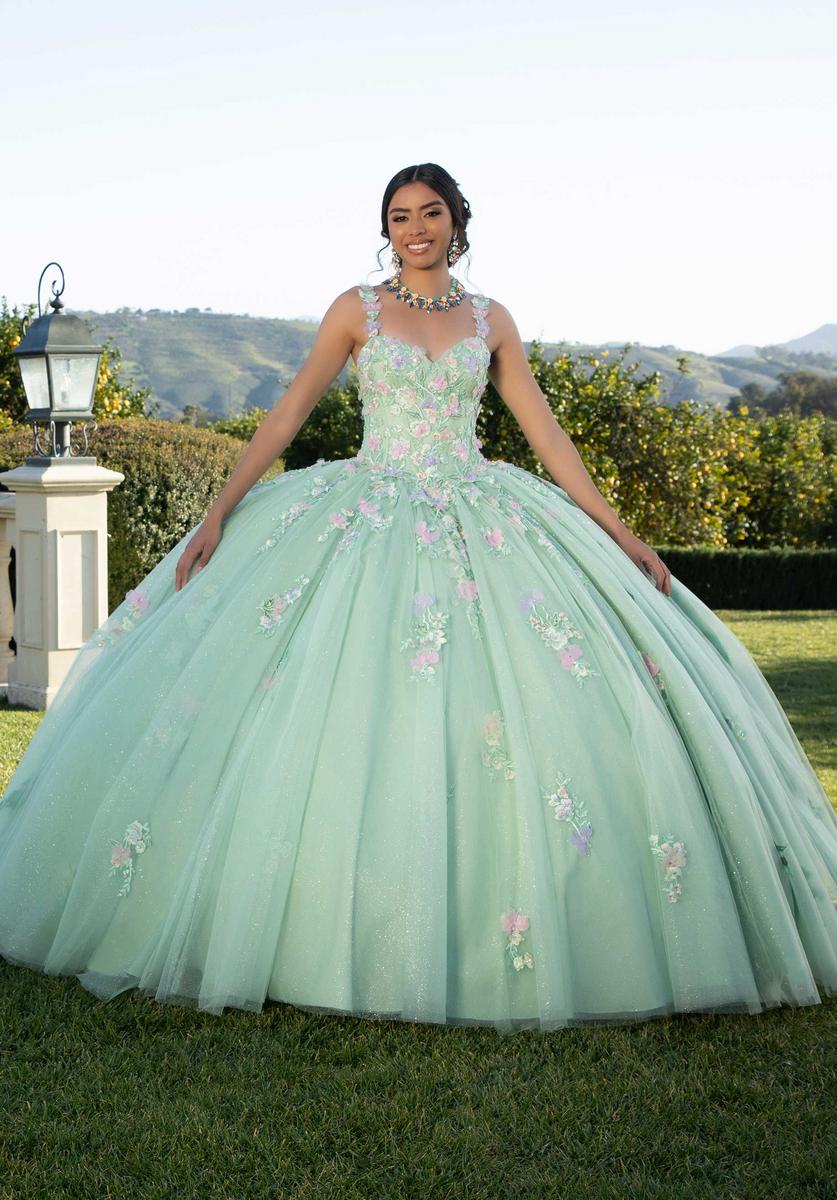 Vizcaya by Morilee Floral Lace Quince Dress 89424 - Image 3
