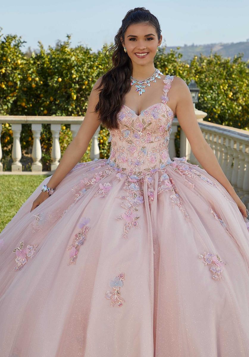 Vizcaya by Morilee Floral Lace Quince Dress 89424 - Image 4