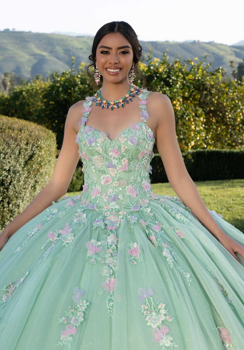 Vizcaya by Morilee Floral Lace Quince Dress 89424 - Image 5