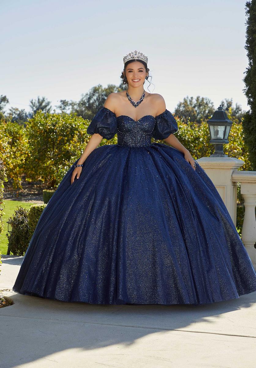 Vizcaya by Morilee Beaded Corset Quince Dress 89426 - Image 3