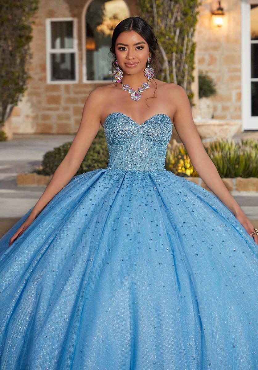 Vizcaya by Morilee Beaded Corset Quince Dress 89426 - Image 7
