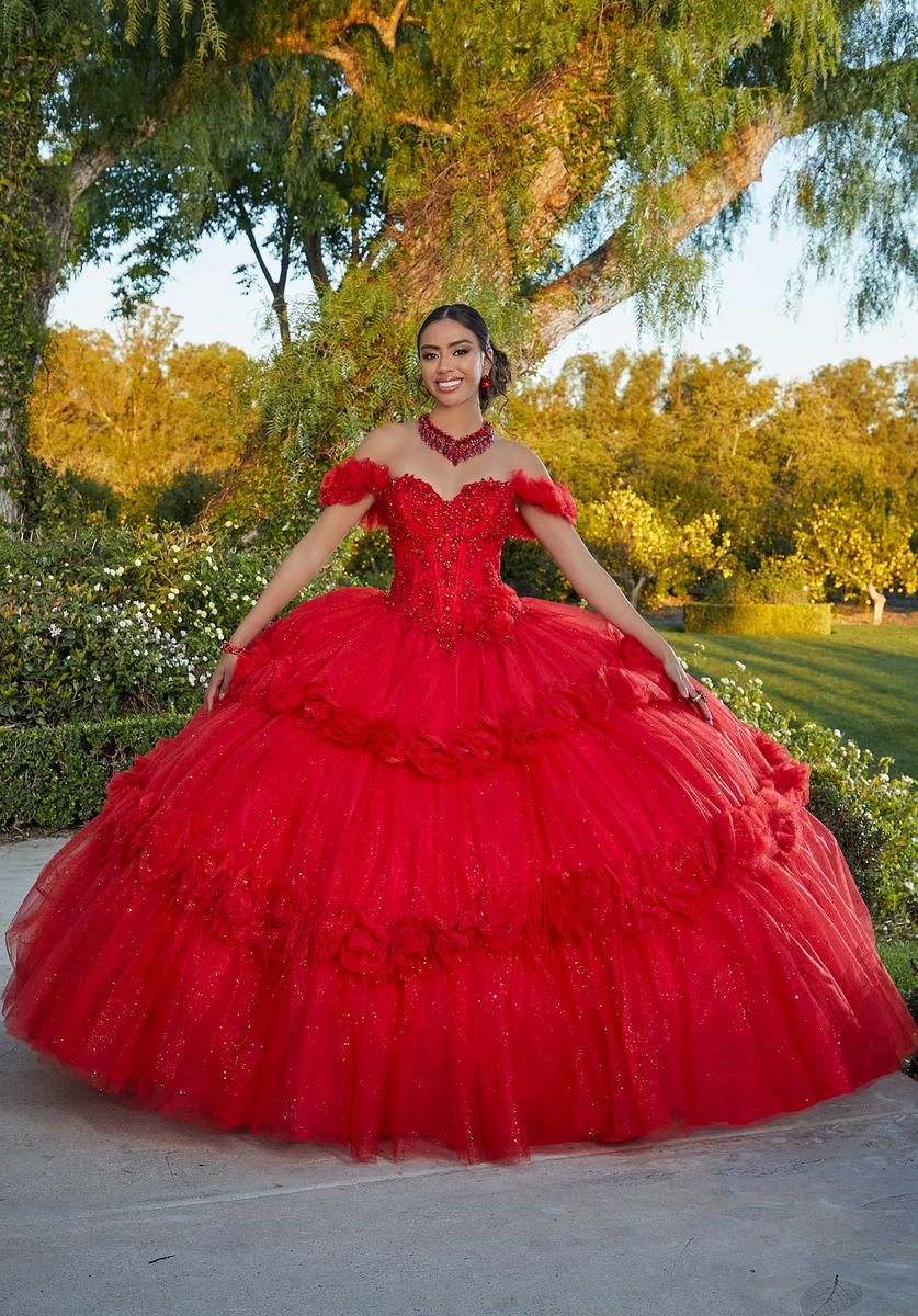 Vizcaya by Morilee Rosette Skirt Quince Dress 89433 - Image 3