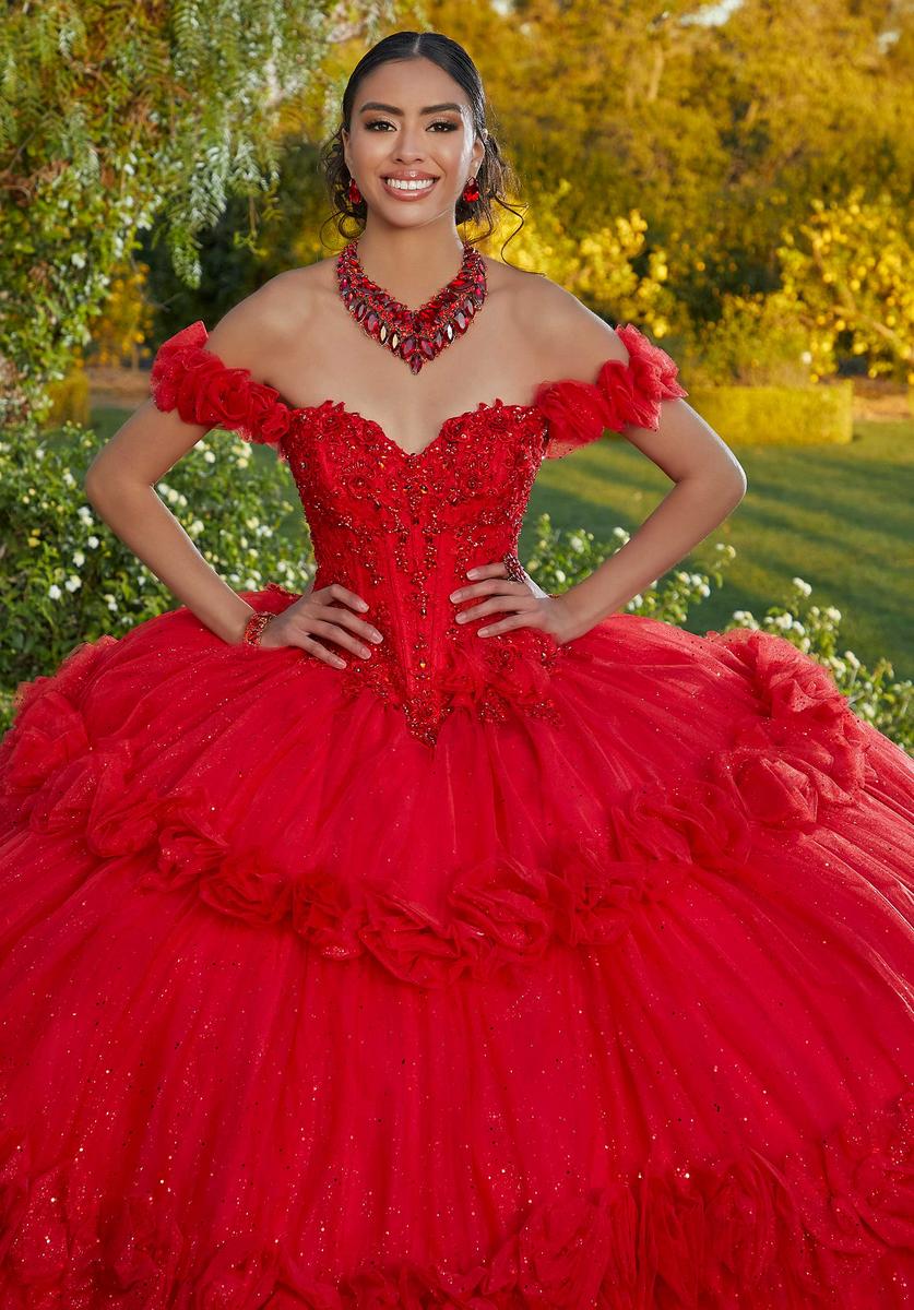 Vizcaya by Morilee Rosette Skirt Quince Dress 89433 - Image 6