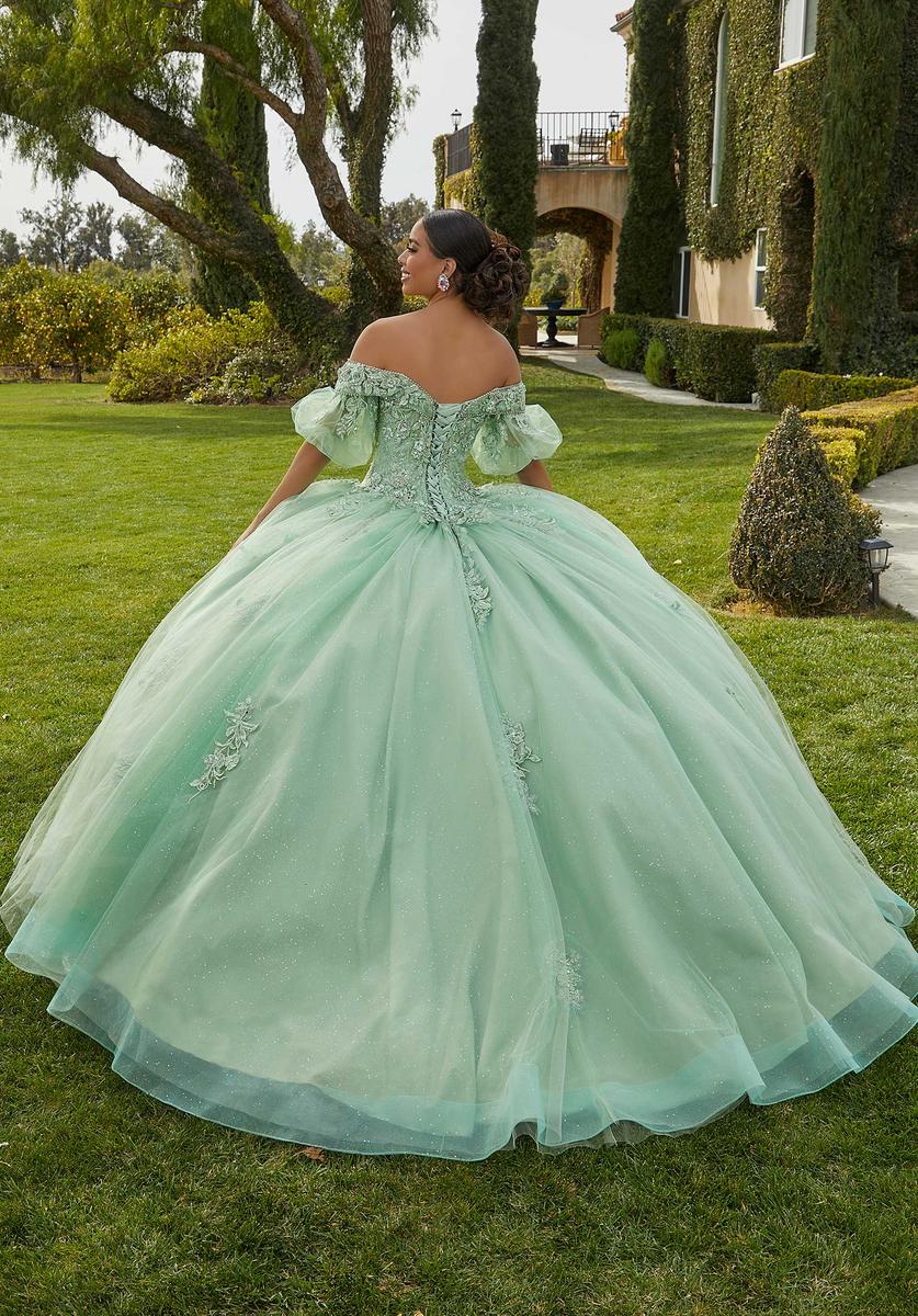 Vizcaya by Morilee Detachable Collar Quince Dress 89434 - Image 2
