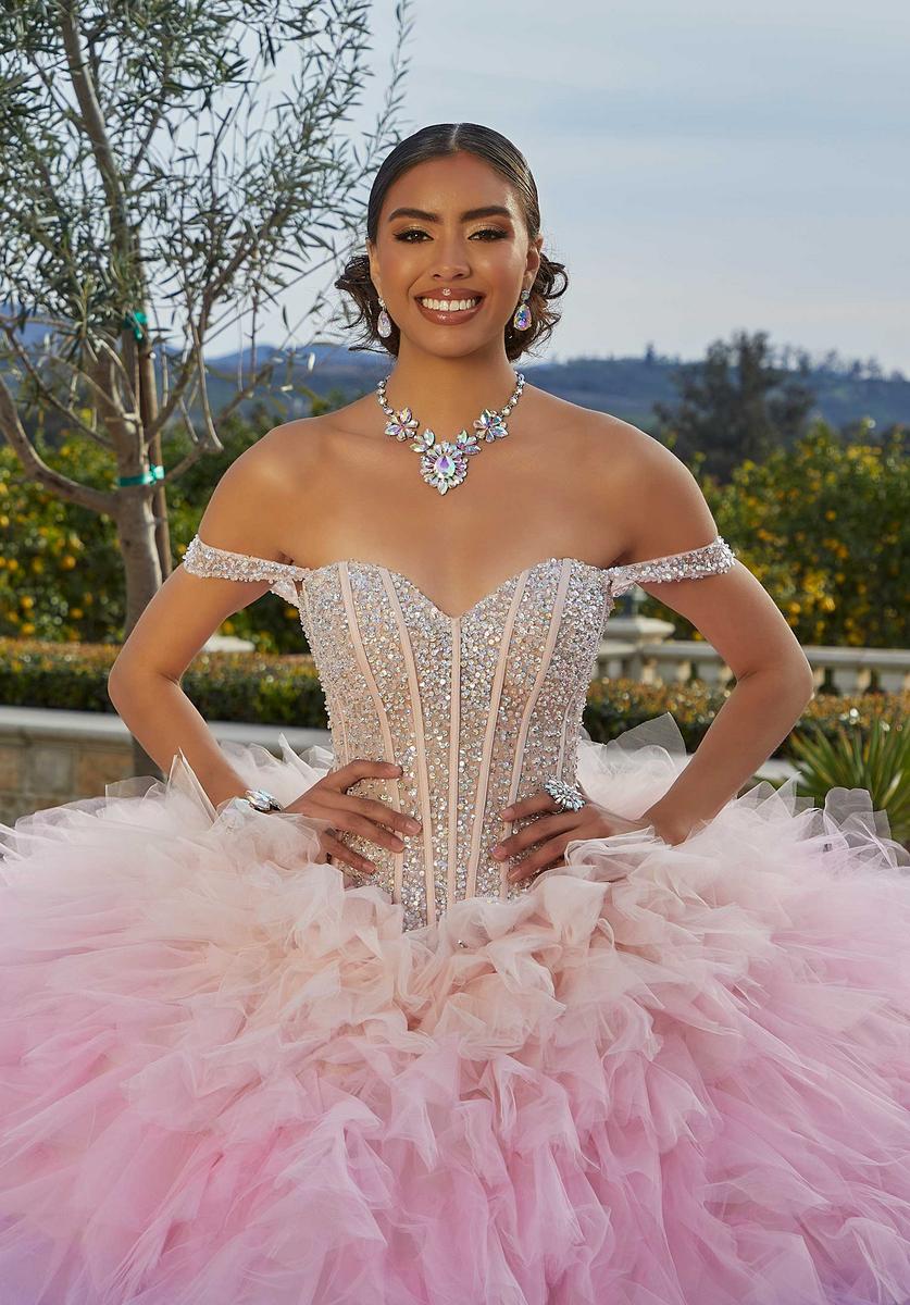 Vizcaya by Morilee Ombre Ruffle Quince Dress 89438 - Image 5