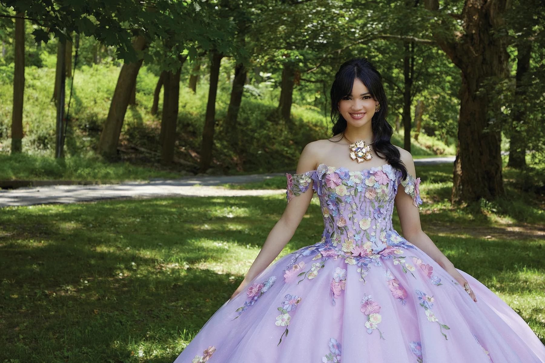 Vizcaya by Morilee Floral Quince Dress 89446 - Image 15