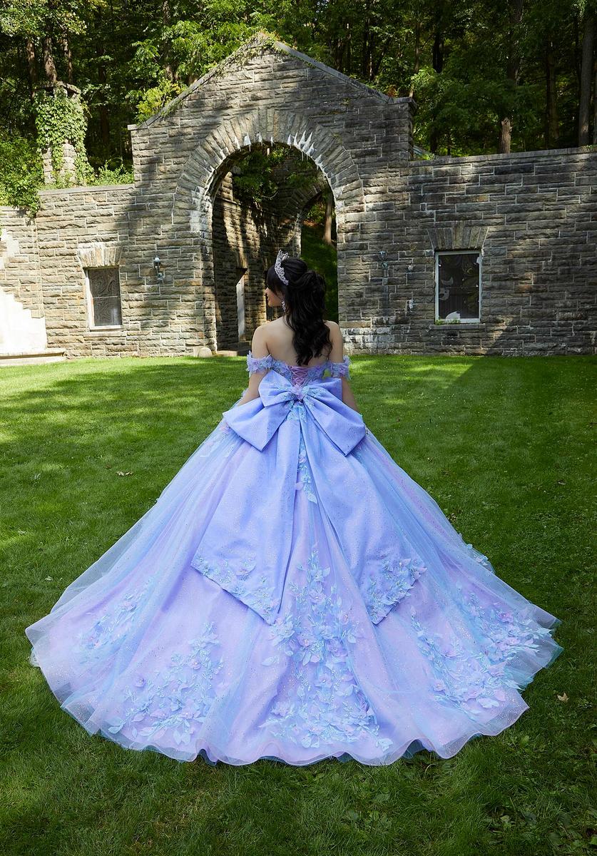 Vizcaya by Morilee 3D Floral Quince Dress 89448 - Image 2
