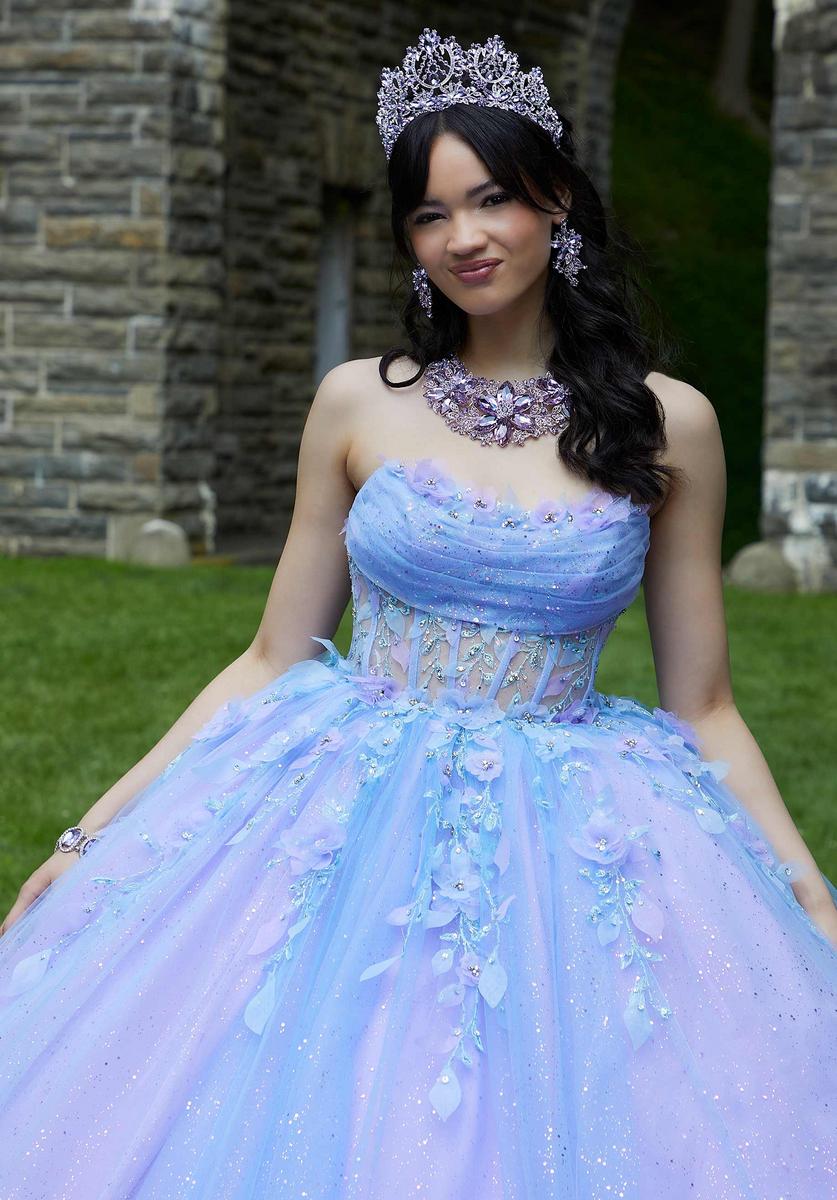 Vizcaya by Morilee 3D Floral Quince Dress 89448 - Image 4