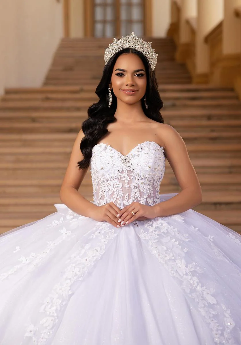 Vizcaya by Morilee Lace Corset Quince Dress 89454 - Image 2