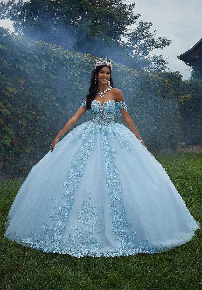 Vizcaya by Morilee Lace Corset Quince Dress 89454 - Image 8
