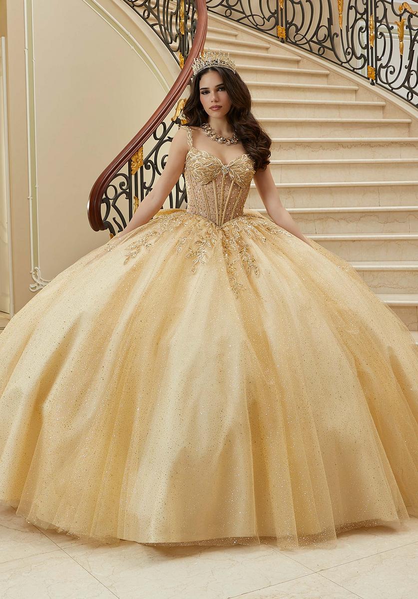 Vizcaya by Morilee Sheet Bodice Quince Dress 89471 - Image 3