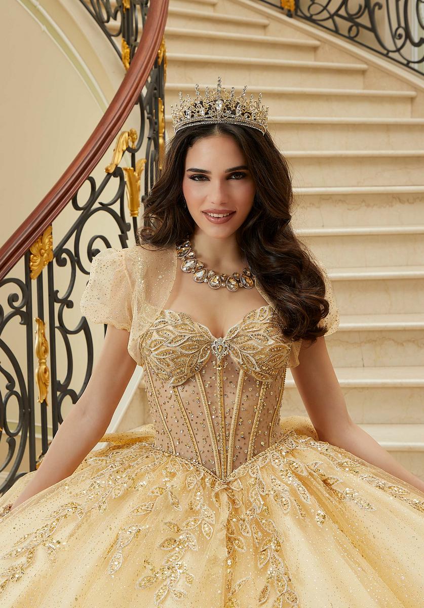 Vizcaya by Morilee Sheet Bodice Quince Dress 89471 - Image 5