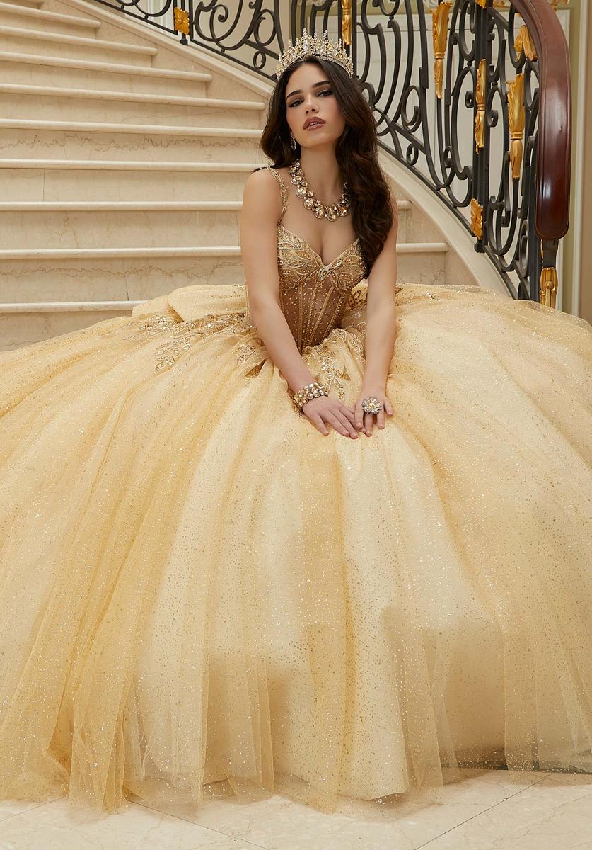 Vizcaya by Morilee Sheet Bodice Quince Dress 89471 - Image 6