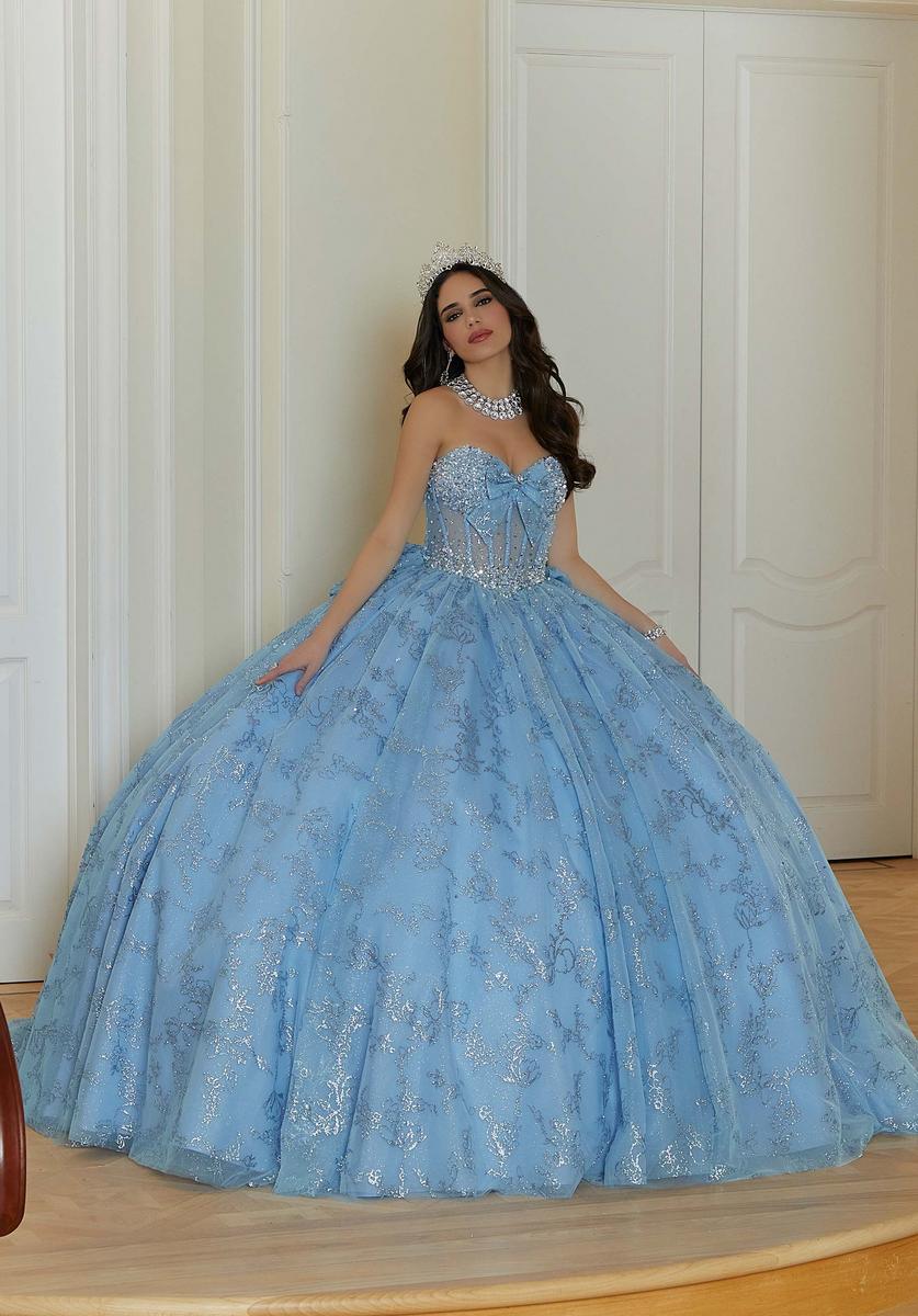 Vizcaya by Morilee Beaded Corset Quince Dress 89478 - Image 2
